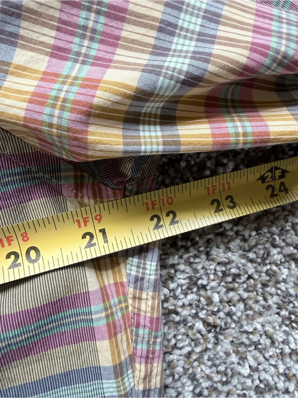 Vintage J. Crew Oarsman Multicolor Plaid Button-Down Shirt